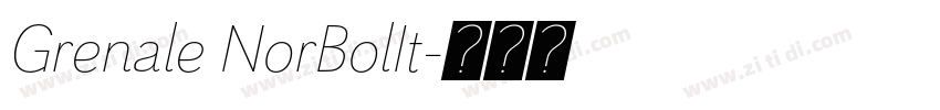 Grenale NorBolIt字体转换 Grenale NorBolIt字体转换